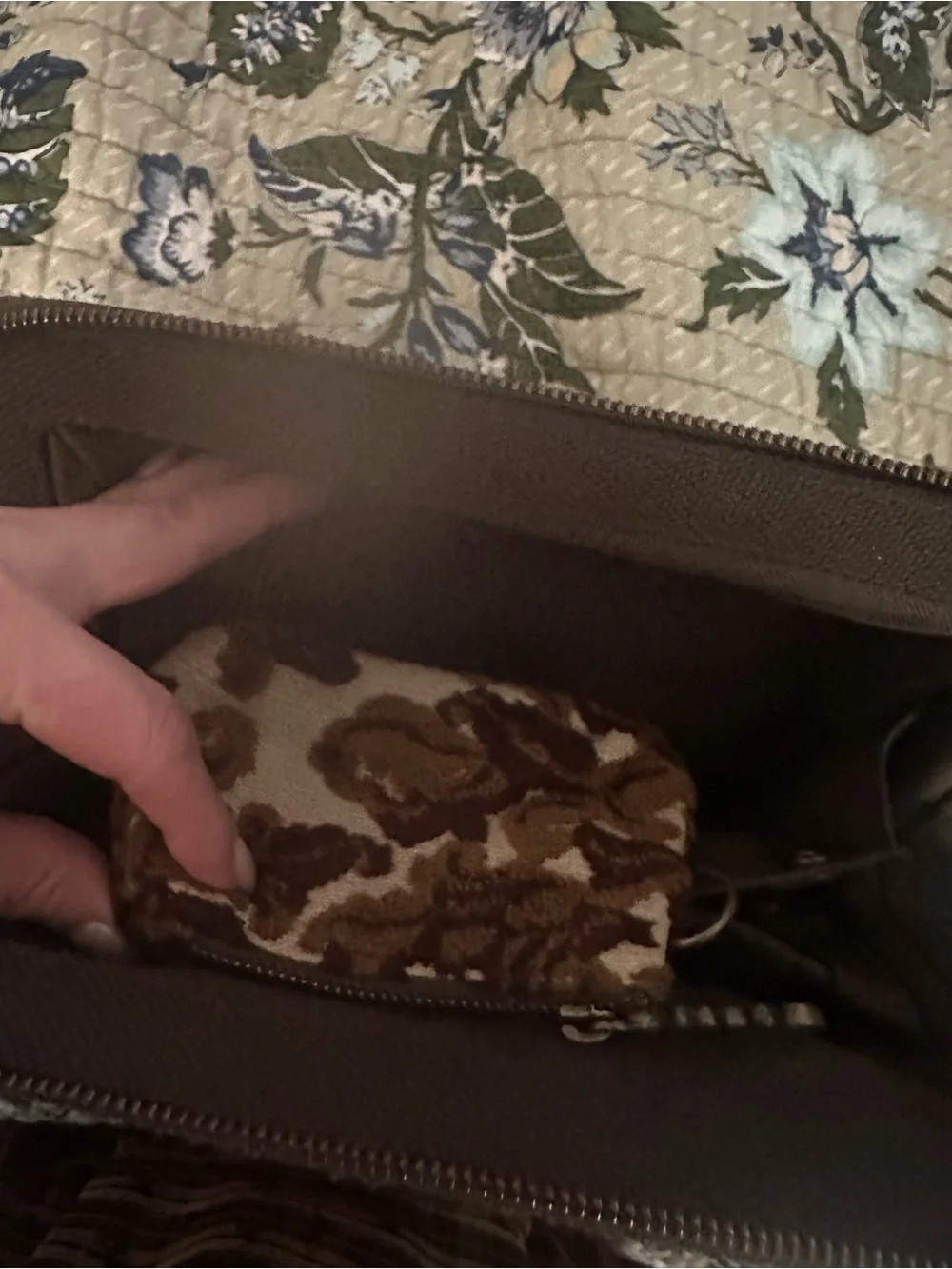 Petunia Pickle Bottom chocolate cake diaper clutch